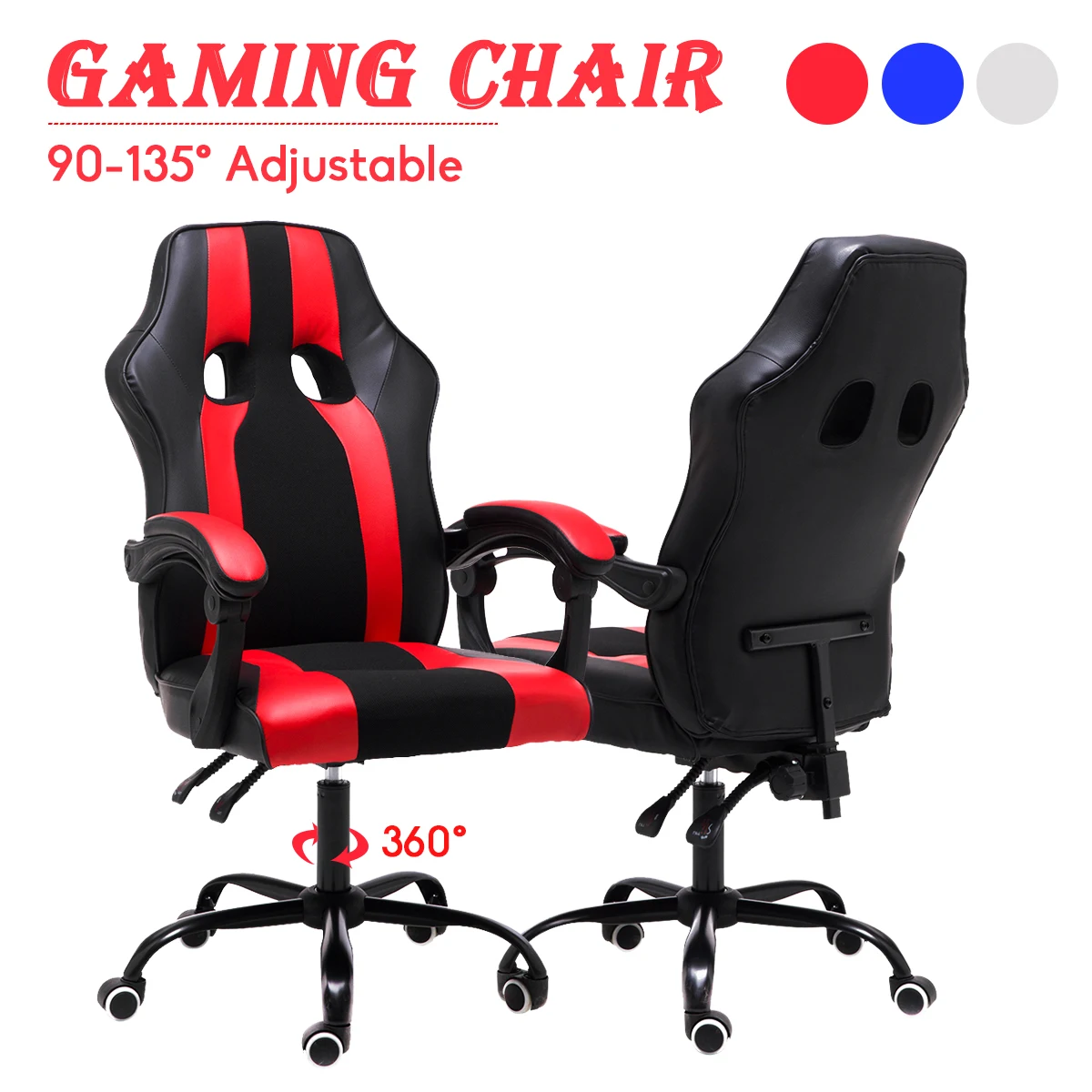 Internet Cafe Racing Leather Office Gaming Chair