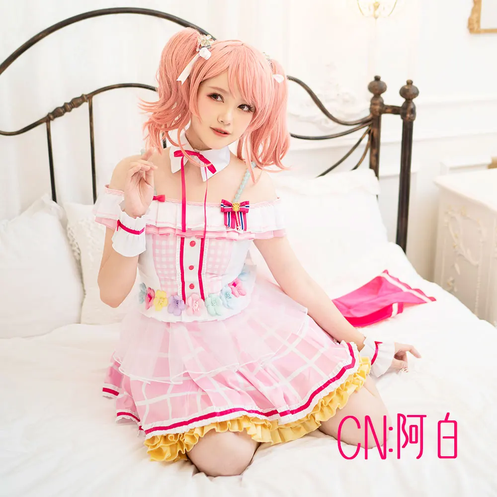 CGCOS Косплэй костюм Bang Dream! Пастельные* палитры мечта осветить Aya Maruyama платья одежда Униформа CG536