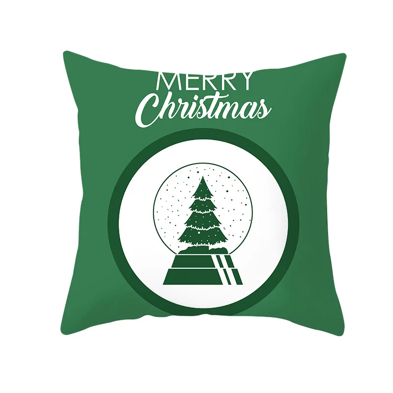 Рождественская декоративная подушка чехол для домашнего декора удобная Снежная