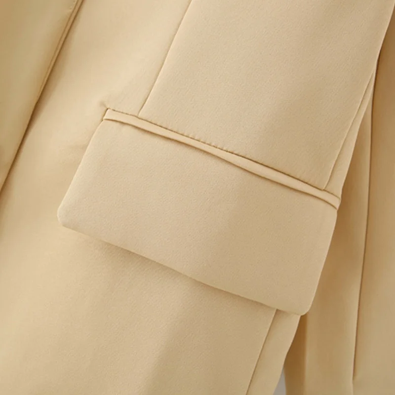 

2020 New Autumn Winter Women Solid Blazers Causal Single-breast Suit Ladies Loose Jackets Elegant Girls Suit Office Outfits Suit