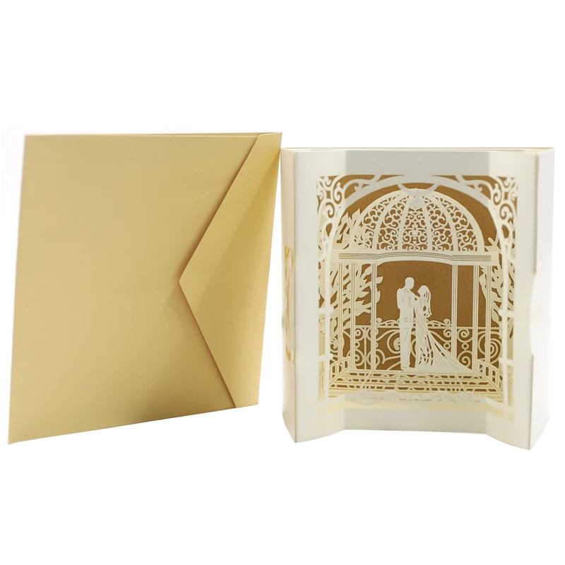 3D всплывающие вечерние открытки на день рождения приглашения Рождество День