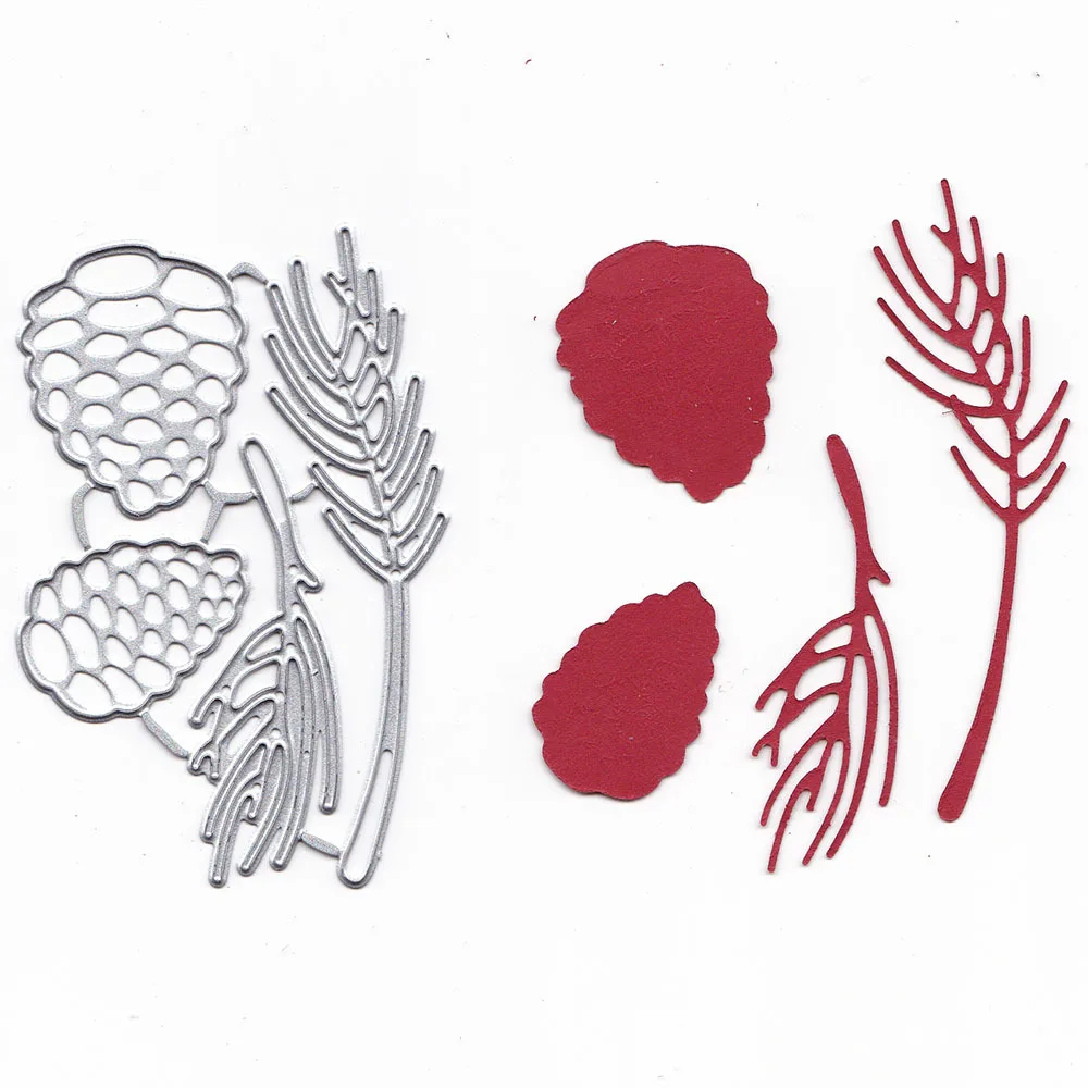 

Pinecone Pine Metal Cutting Dies Scrapbooking Craft Stamps Cutdie Embossing Card Make Stencil