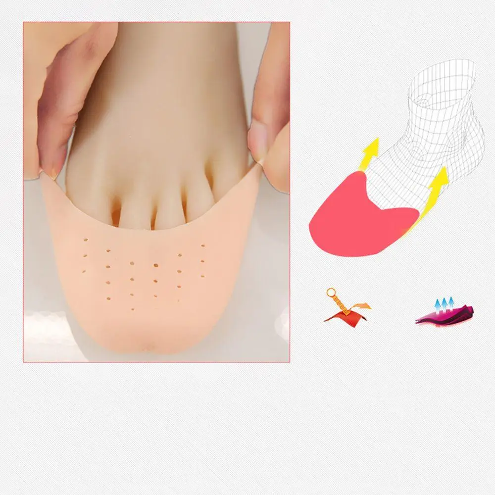 

Silicone Gel Dance Point Pads For Ballet Dancing Foot Tip Protector With Air Hole Breathable Sole Shock Absorbing Inserts
