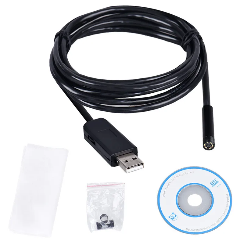 CARPRIE 7 мм 6 светодиодов USB 2 м кабель Водонепроницаемый Android эндоскоп CMOS 1/9 Мини