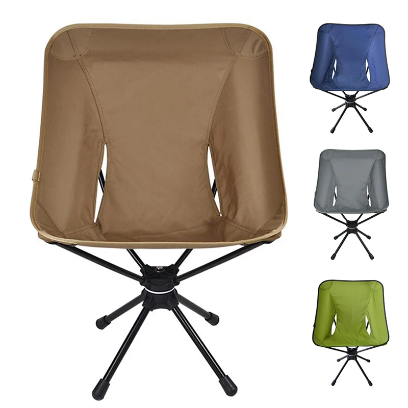 구매 야외 접이식 의자 360 도 회전 피크닉 의자 알루미늄 합금 초경량 낚시 도구, 휴대용 캠핑 회전 의자