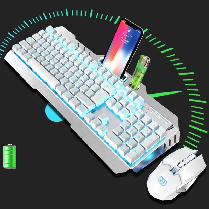 

Wireless Keyboard and Mouse DPI Adjustable Rechargeable Backlight Keyboard Mice
