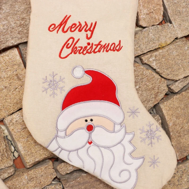 

Christmas Stockings Xmas Fireplace Hanging Stockings for Kids Gift Family Christmas Party Decorations Tree Decoration