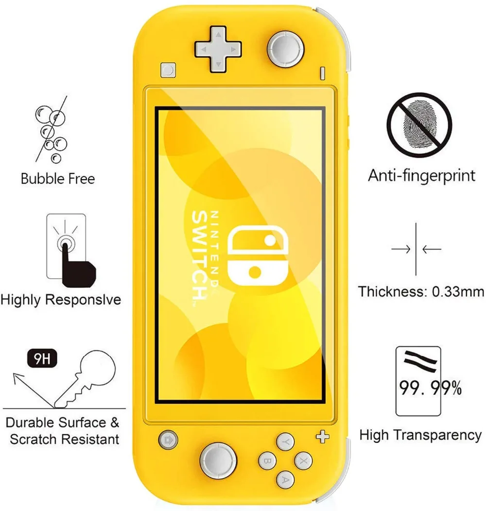 Протектор экрана из закаленного стекла премиум-класса для nintendo Switch Lite NS Защита экрана для kingd Switch Mini аксессуары