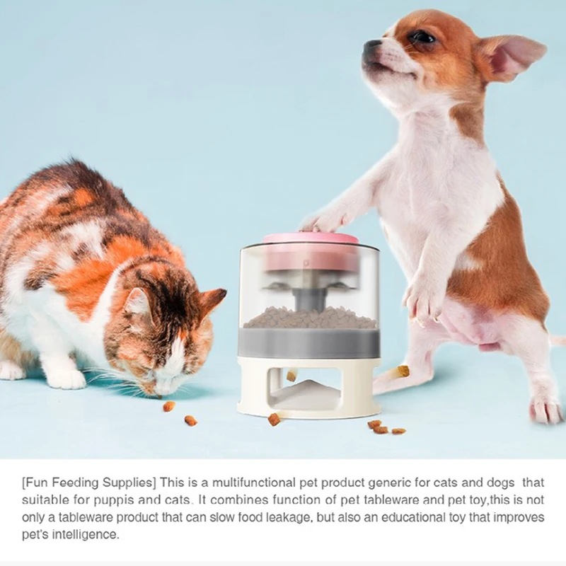 Pet Slow Feeder Leaker Pressure feeder Bullet Food Dispenser Feeding Device Large Small Dog Pet Puzzle Leaking Food Toy