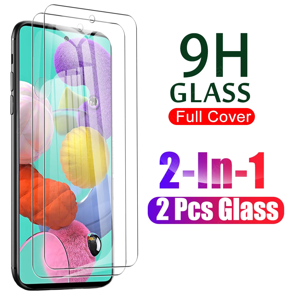 Закаленное стекло для Samsung Galaxy A51 M51 A5 1 A515F M 5 M515F 2 шт. | Мобильные телефоны и