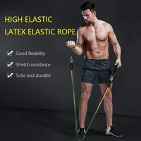11pcsset pull rope fitness yoga rubber loop tube latex tubes exercises resistance bands excerciser body training workout