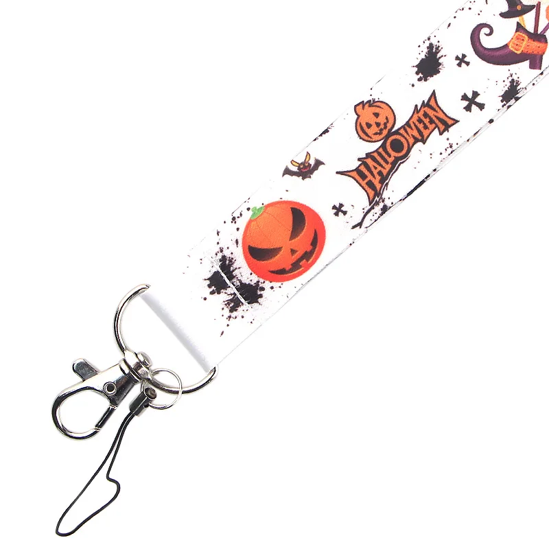 

Homegaga Cool Halloween Lanyards Pumkin Print Lanyards Strap Stylish Cat Lanyard For Keys Phone ID Badge Hang Rope Gift D2450