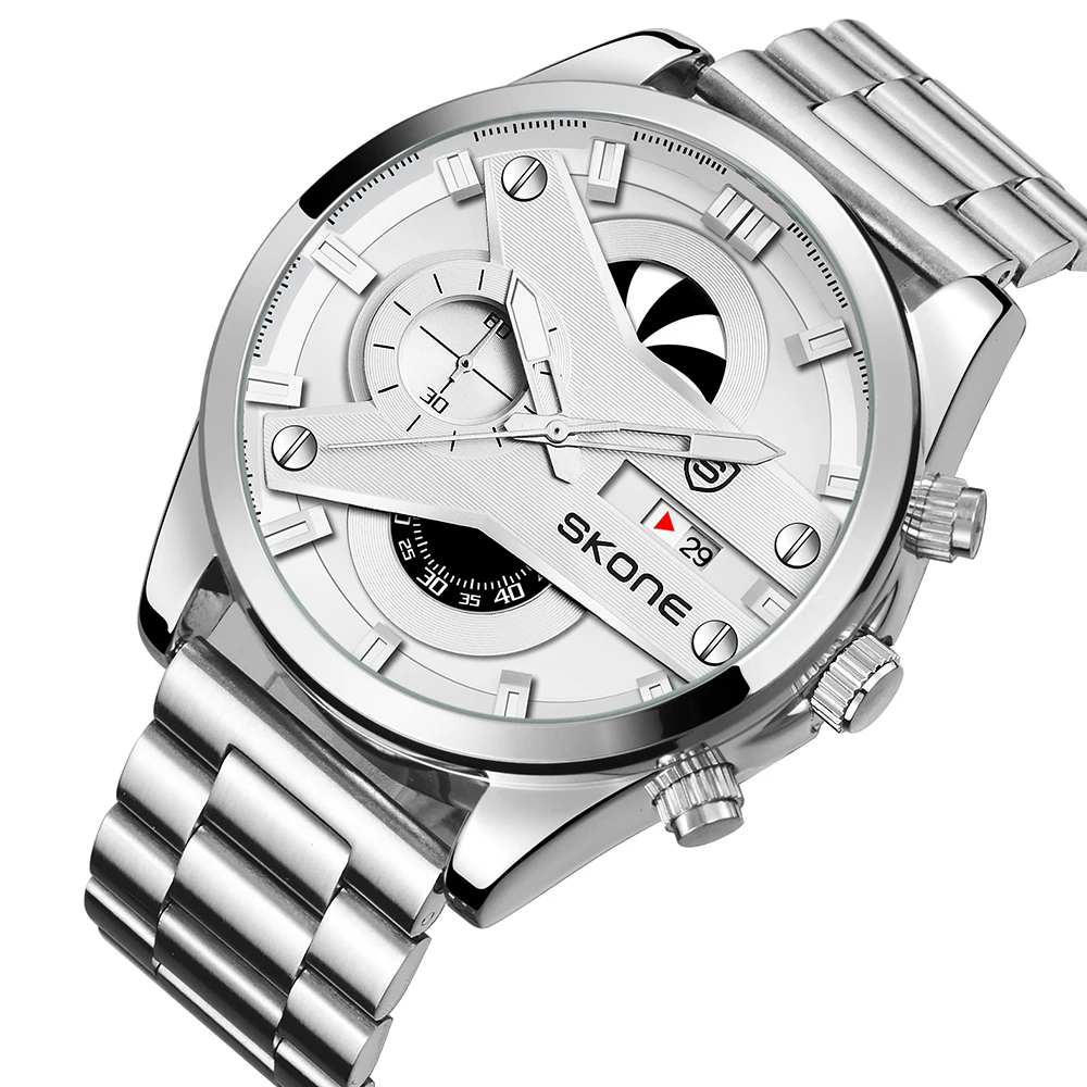 Часы наручные Skone мужские с большим циферблатом популярная модель