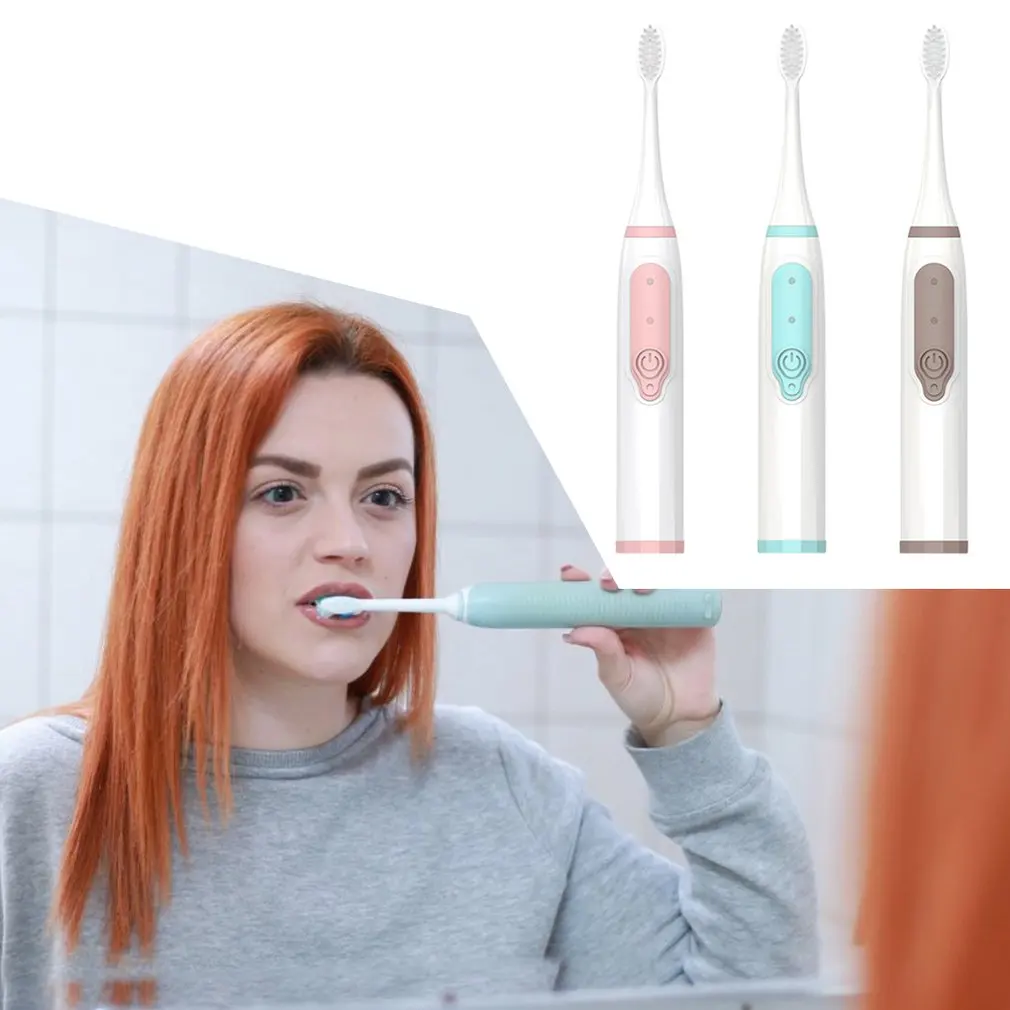 

Sonic Electric Toothbrush Battery Type IPX7 Waterproof Oral Tooth Cleaning Care Low Noise Toothbrush For Adults