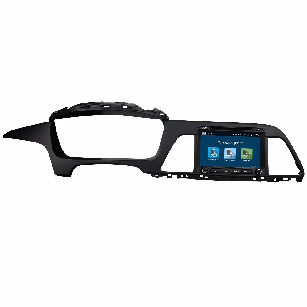 Автомобильный мультимедийный плеер PX6 8 дюймов Android 10 0 6 ядер для Hyundai SONATA 2015-2016 DVD 4 +