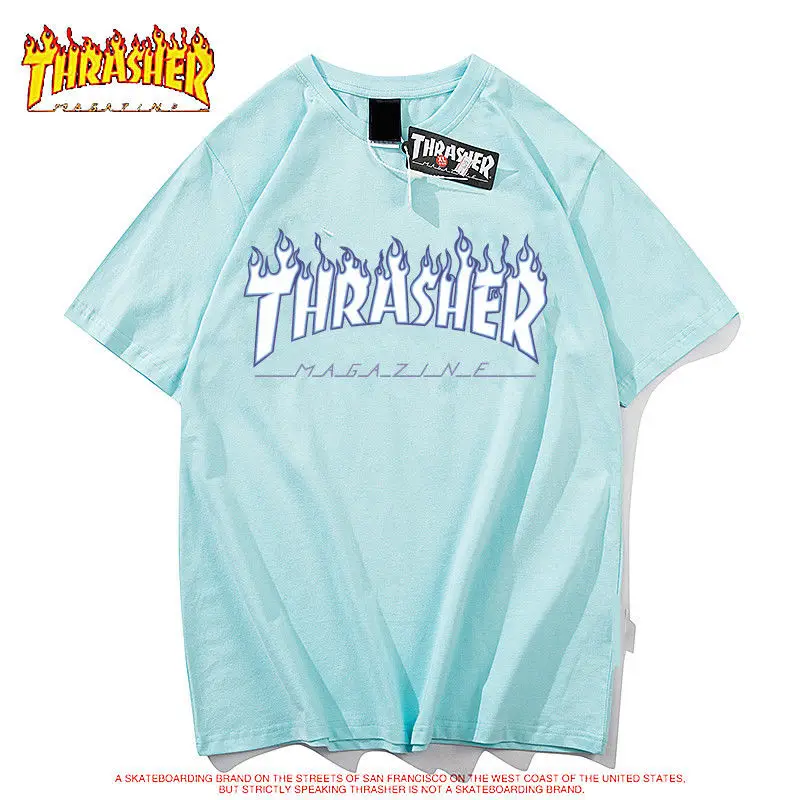 

Women's T-shirt Top Harajuku Period Costume Women's Oversize Top Summer Letter Flame Short Sleeve T-shirt Women's Loose