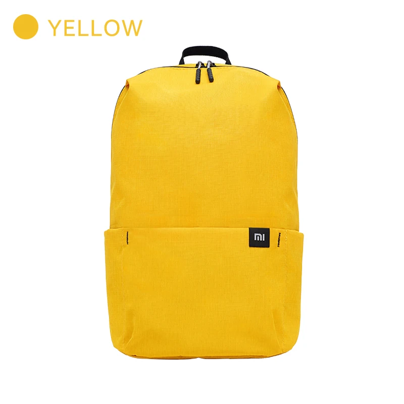Yellow Xiaomi официальный 10L рюкзак сумка водонепроницаемый 10 цветов досуг спорт маленький размер нагрудный пакет сумки унисекс для мужчин женщин и детей - Цвет: Yellow
