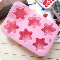 crystal epoxy resin silicone mould snowflake candle cake mold jewelry holiday decoration childrens handmade toys
