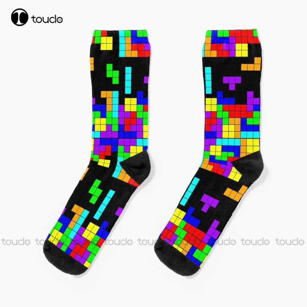 

Осенние носки для Тетрис, бейсбольные носки для мужчин, Рождество, Новый Год, День благодарения, подарок, унисекс, взрослые, подростковые, Мо...