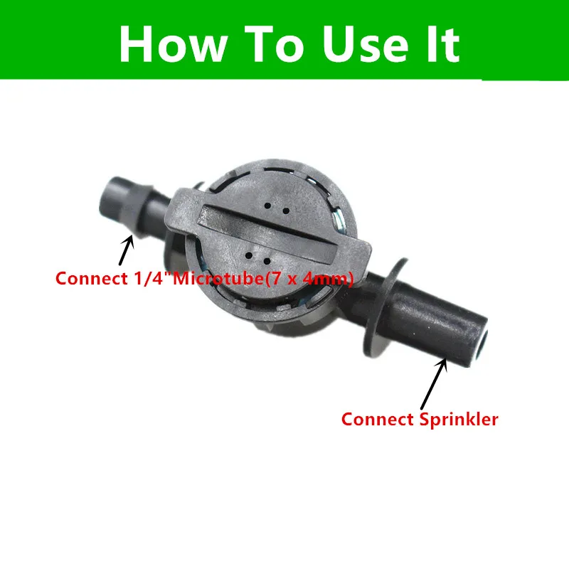 1/4 дюйма парниковых спрей Antidrip задвижка воды аксессуары единый капли висит микро