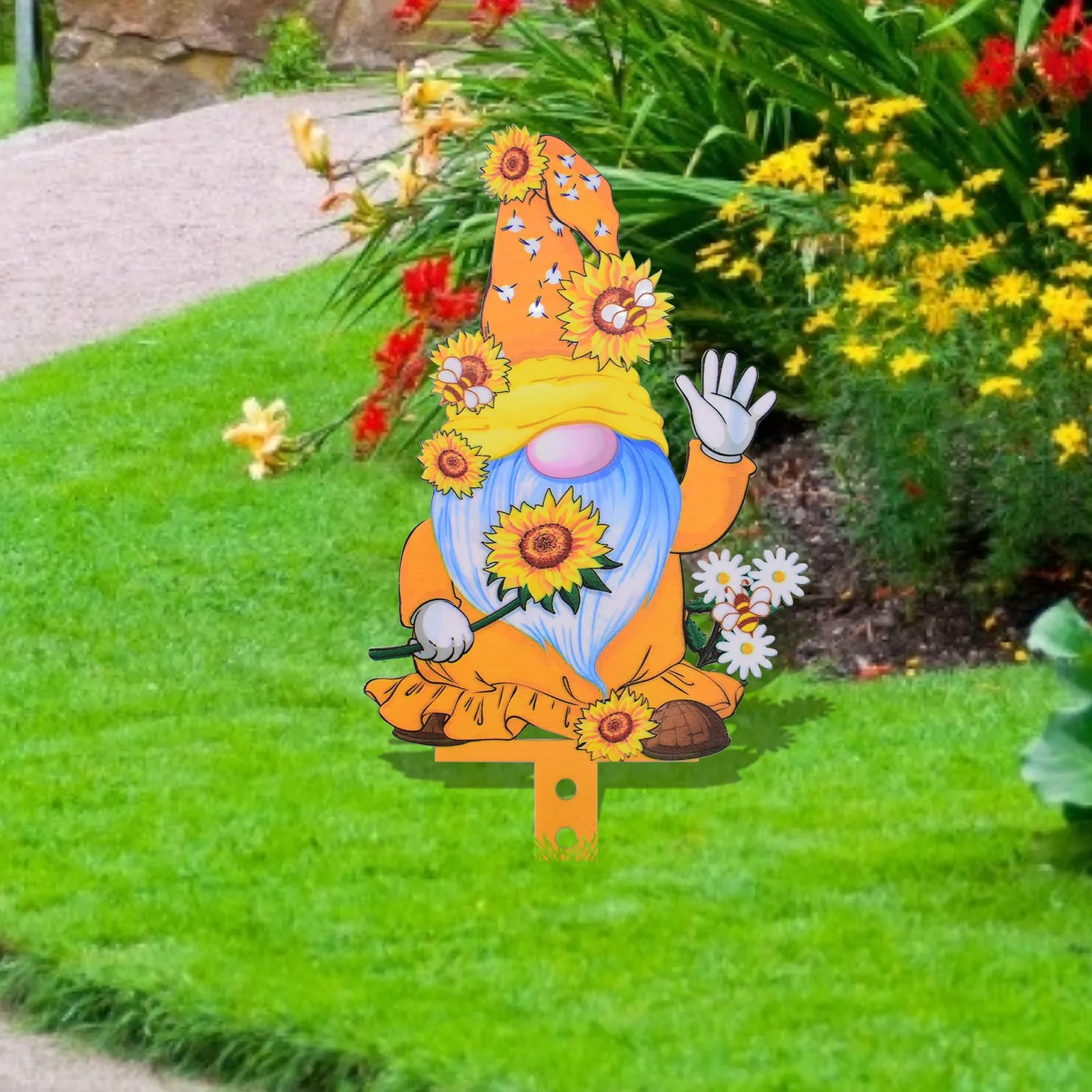 1/4 шт. красочные карликовые пчелиные цветы в гаре украшение для сада забора