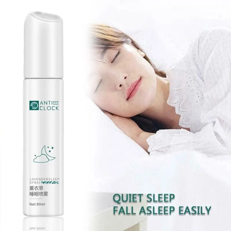

80 мл Лавандовый спрей для сна улучшает бессонницу Лавандовый спрей для сна бессонница терапия глубокий сон