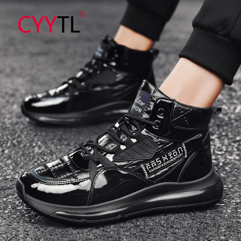 

CYYTL High Top Winter Fashion Men's Shoes Casual Waterproof Walking Sneakers Running Non-Slip Tennis Ankle Thick Sole Booties