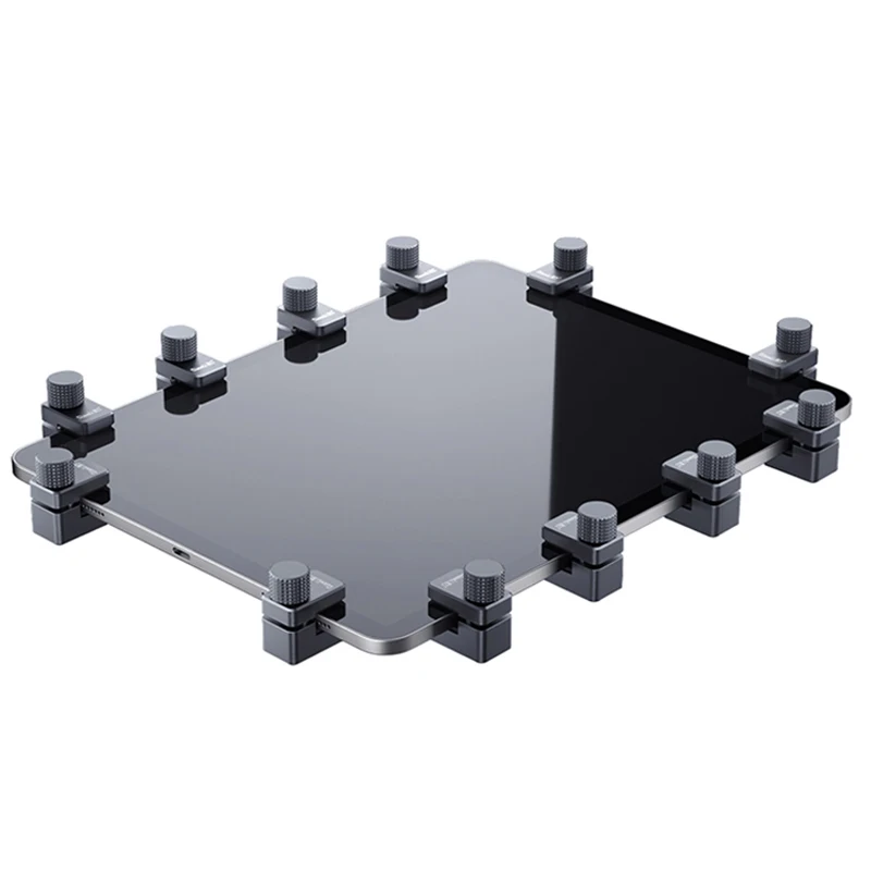 4pcslot adjustable cell phone lcd fix clamp metal clip fixture for iphone ipad samsung tablet mobile phone repair tools free global shipping