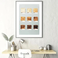 wall artwork toast modular poster nordic style home decorstion hd print pictures canvas painting for living room no framework