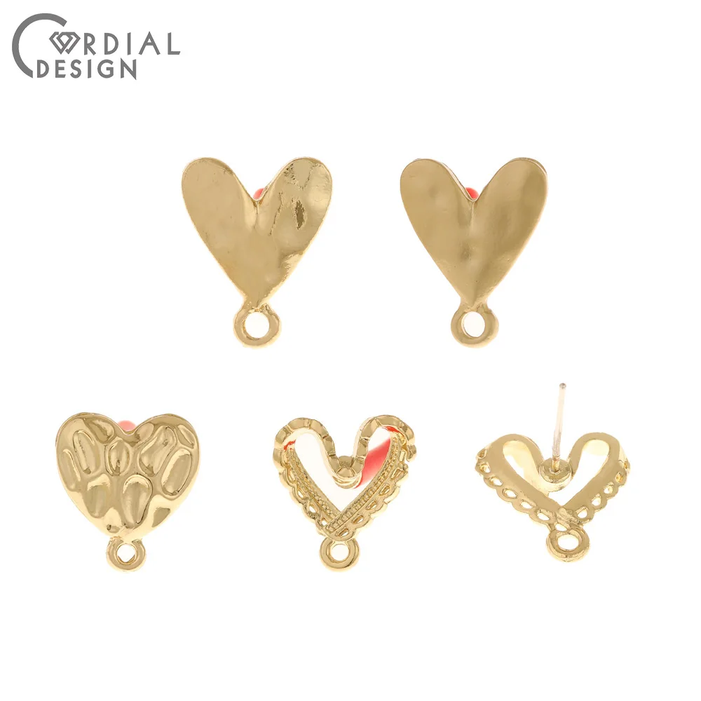 

Cordial Design 100Pcs Jewelry Accessories/Earrings Stud/Hand Made/Love Shapes/DIY Earrings Making/Jewelry Findings & Components