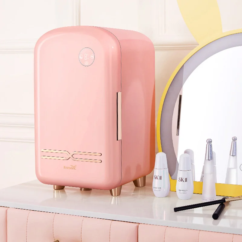 

12L Mini Fridge Luxury Makeup Refrigerator Touch Screen With LED Light Intelligent Constant Temperature Skincare Preservation