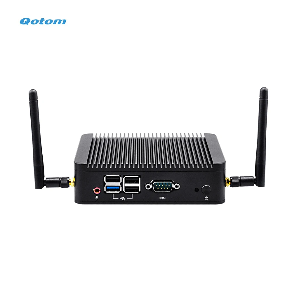 Qotom Mini PC j1900 Processor Quad core 2.0 GHz Running 24/7 Fanless Mini Desktop Computer Linux X86