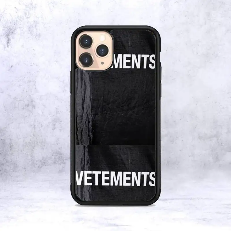 

Vetementse Simple Letter 5 Phone Case for iPhone 12 mini 11 pro XS Max X XR 6 7 8 plus SE20 High quality TPU silicon cover