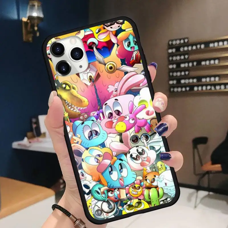 

cartoon Amazing Gumball world Phone Case for iPhone 11 12 pro XS MAX 8 7 6 6S Plus X 5S SE 2020 XR Soft silicone
