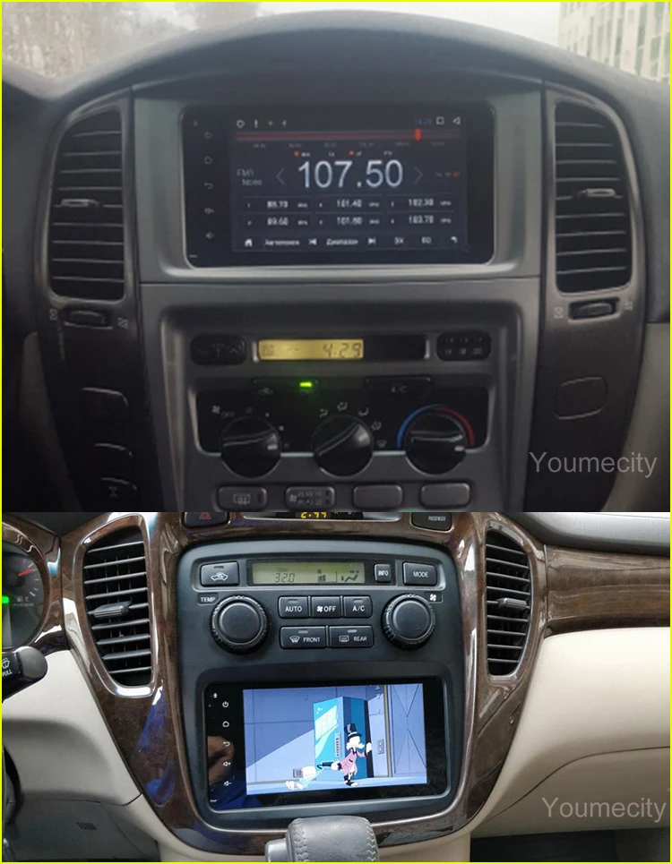 Youmecity 2 грамма Android 9,0 автомобильный DVD видео плеер gps радио для Toyota Ractis allion Camry Avensis Auris Prius Yaris highlander