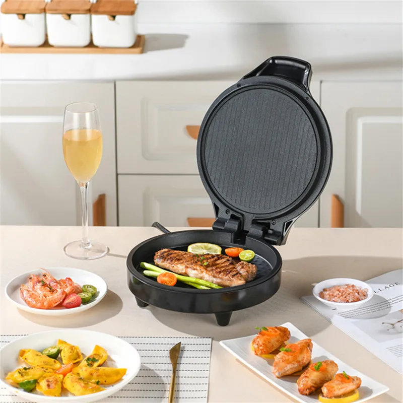 

Electric Baking Pan Double-sided Heating Suspension Type Crepe Maker Skillet Pancake Baking Machine Pie Pizza Griddle