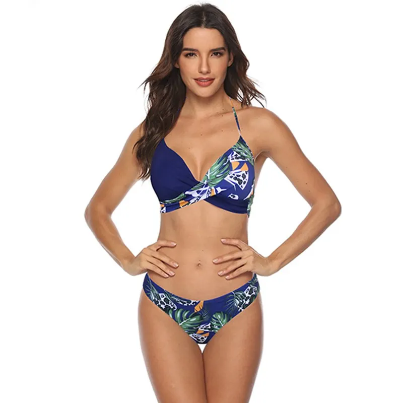 

Новинка 2020, сексуальный женский комплект бикини 3XL, бикини на бретелях, бразильский купальник, летний купальник с цветочным принтом, пуш-ап, ...