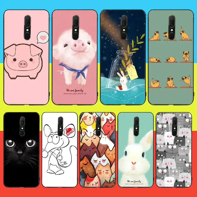 NBDRUICAI мультфильм Кот Милая мышь Свинья крыса кошка собака DIY окрашенная блестящая