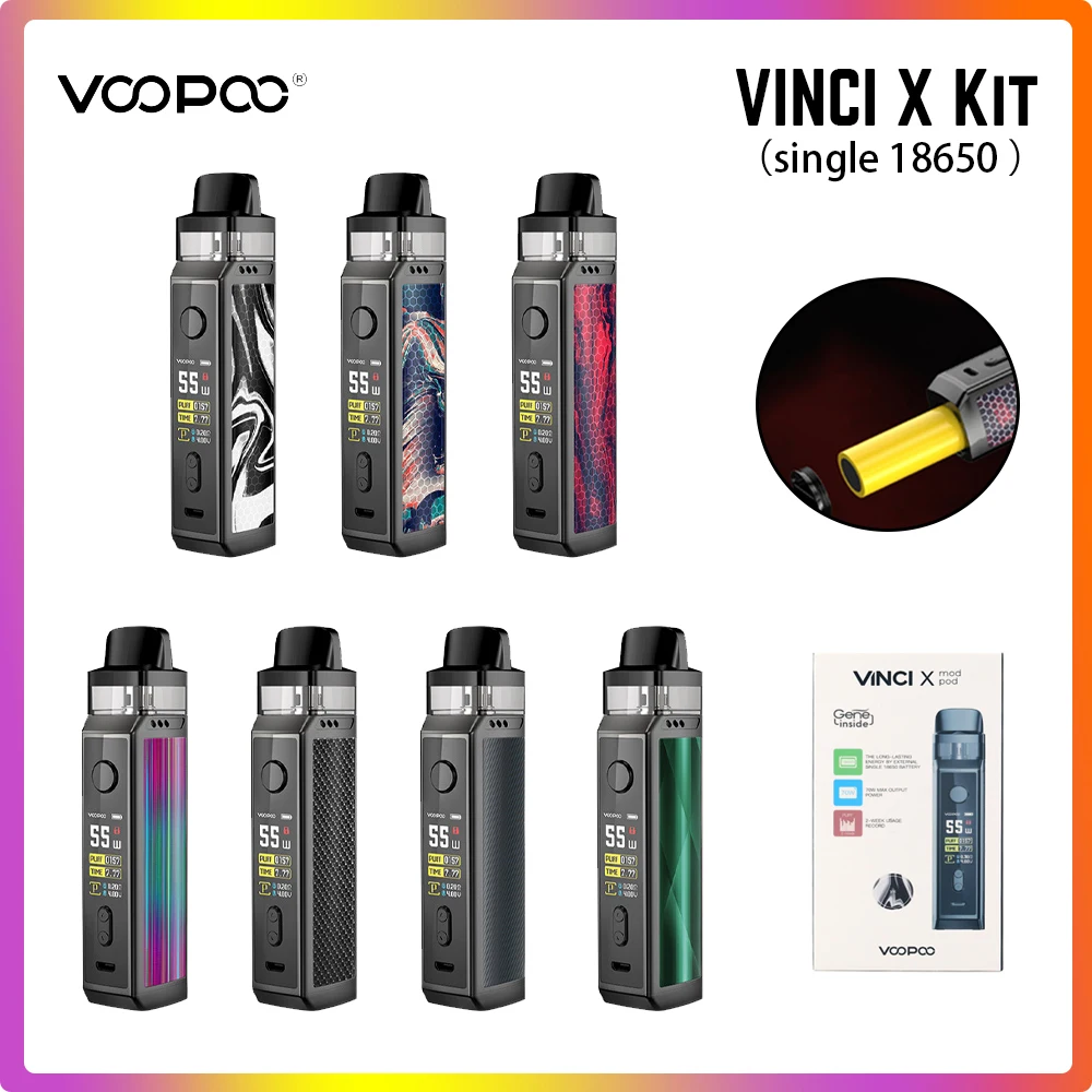 Оригинальный набор VOOPOO VINCI X Pod электронная сигарета Vape с картриджем 5 мл 70 Вт одним