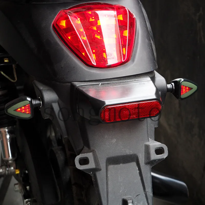 

Universal Motorcycle Turn Sequential Signals LED Blinker Flashing Lights Tail Stop Indicators Turn Signal