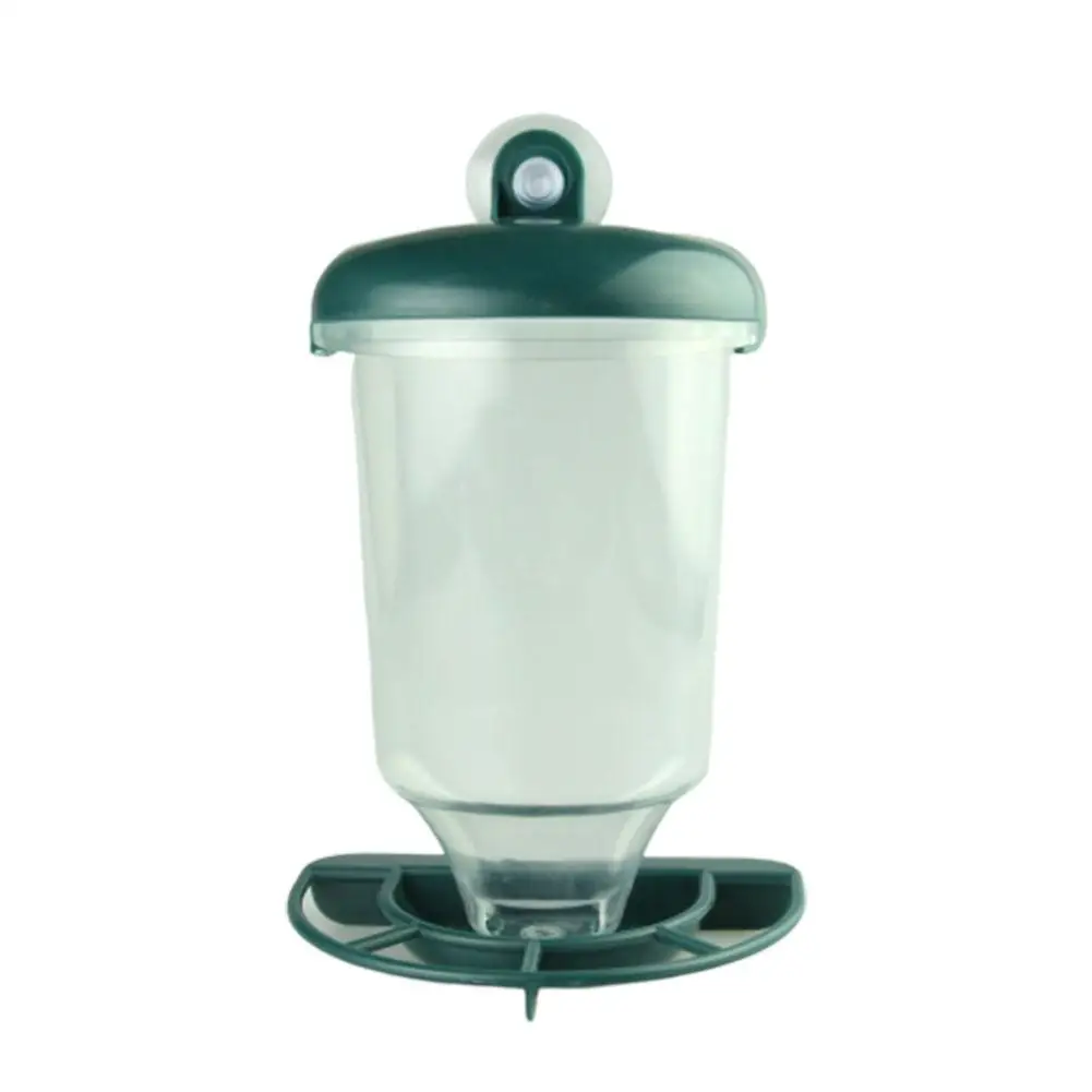 Прозрачная подвесная автоматическая кормушка для птиц с крышкой дозатор подачи