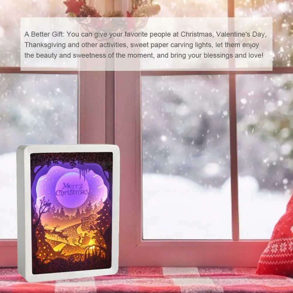 Новый 3D Рождественский фестиваль Бумага резные изделия украшения кроя