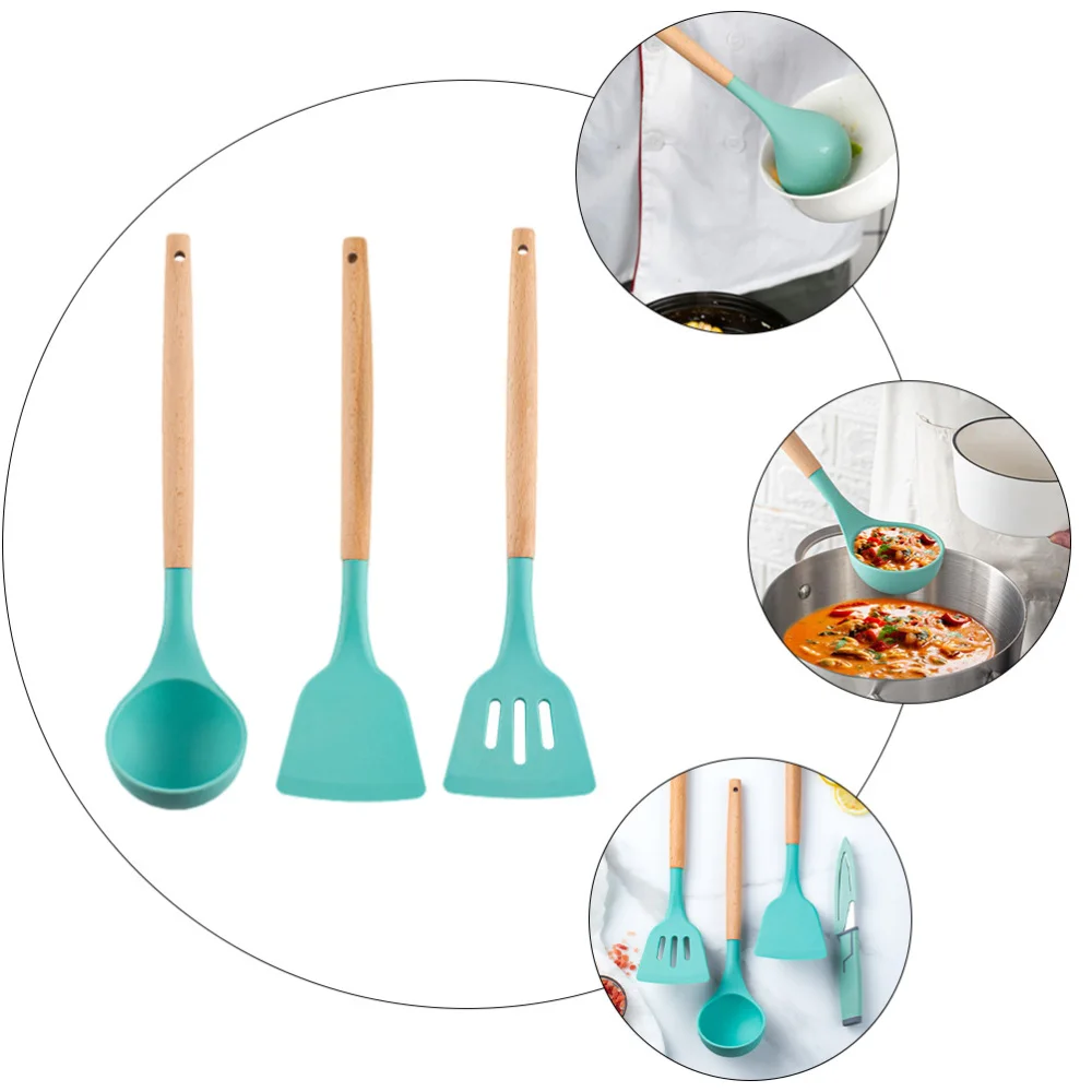 1 набор силиконовых кухонных принадлежностей (зеленый) | Дом и сад