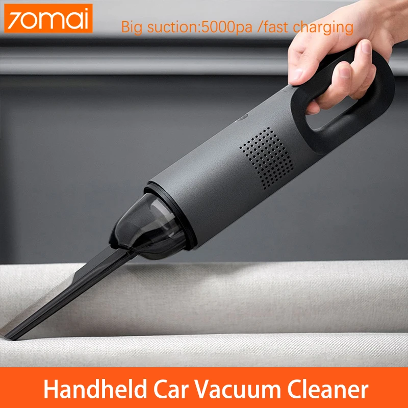 xiaomi 70mai Car Vacuum Cleaner Беспроводной портативный 5000pa пылесос автомобильный авто