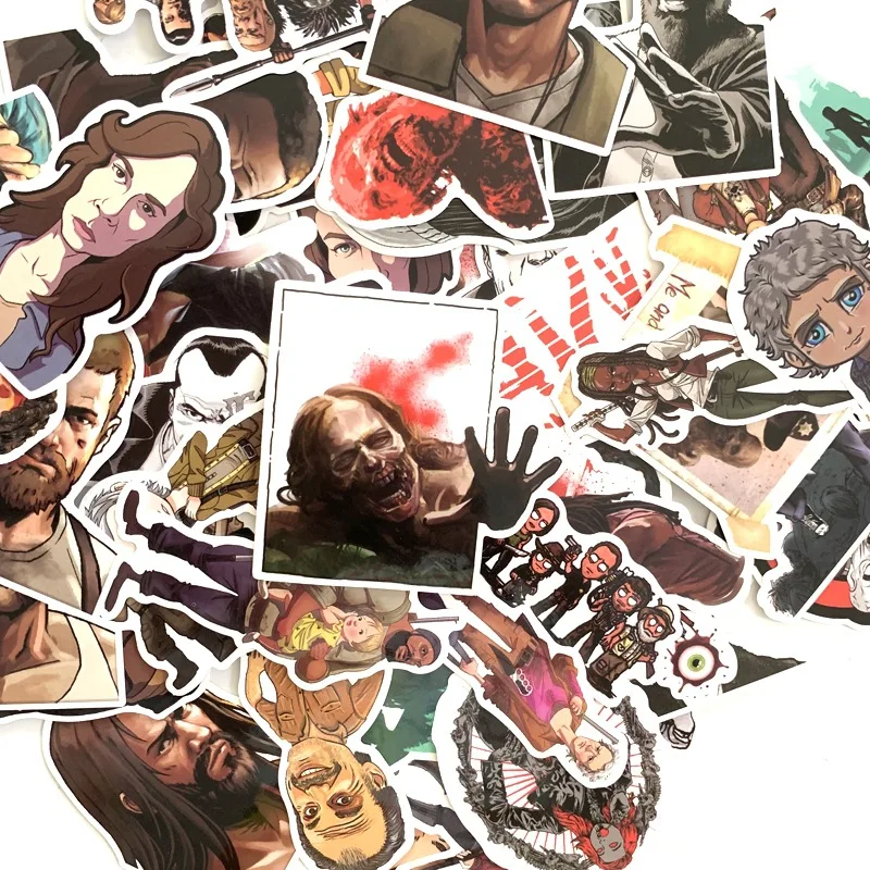 50 шт. Ходячие мертвецы персонажи фильма косплей наклейки из аниме Скрапбукинг diy