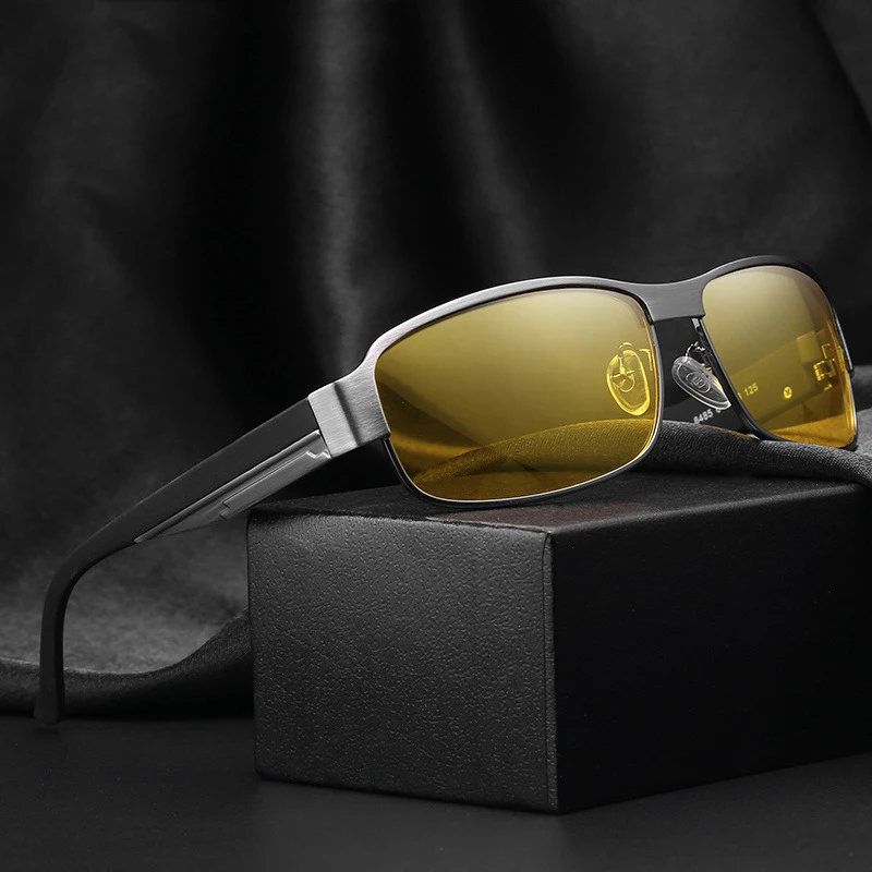 

Классические мужские поляризованные очки ночного видения солнцезащитные очки для вождения рыбалки с желтыми линзами брендовые дизайнерск...