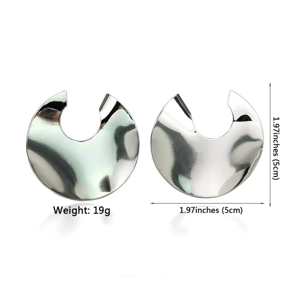 MANILAI панковские геометрические металлические большие серьги-гвоздики для женщин