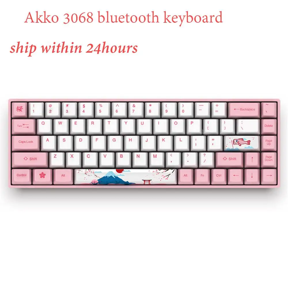 Оригинальная Механическая игровая клавиатура AKKO 3068 World Tour Токио Bluetooth 68 клавиш 85%