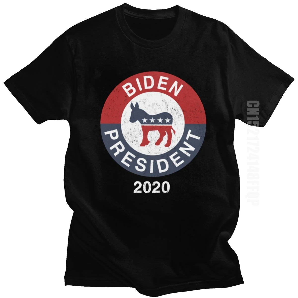 

Vintage Design Joe Biden 2020 President T Shirt Men Short Cotton Tee Crew Neck Election Slogan Tshirt Summer Democrat T-shirt