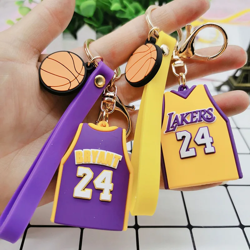 

For Jersey Keychain Basketball Peripheral Pendant 3D Creative Schoolbag Chain